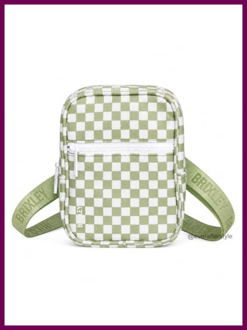 Crossbody Sling Bag Nylon Travel Purse 9 Pocket Multi-Wear